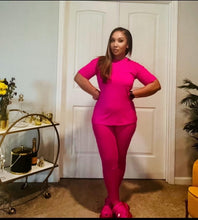Load image into Gallery viewer, Bubble Gum Pant Set
