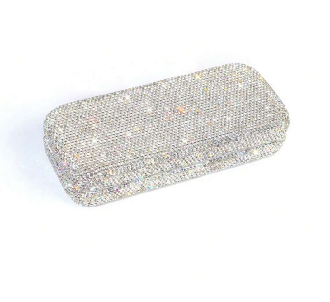 Rhinestone Eye Glass Case