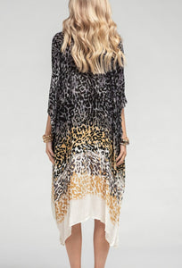 Leopard Ombre Kimono