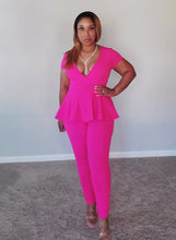 Load image into Gallery viewer, Pop Of Pink Jumpsuit
