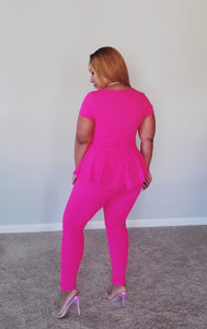 Pop Of Pink Jumpsuit