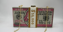 Load image into Gallery viewer, Rhinestone Money Stack Clutch
