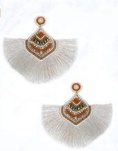 Load image into Gallery viewer, Fringe Tassel and Beads Earrings
