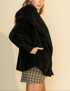 Going Out Faux Fur-Hooded