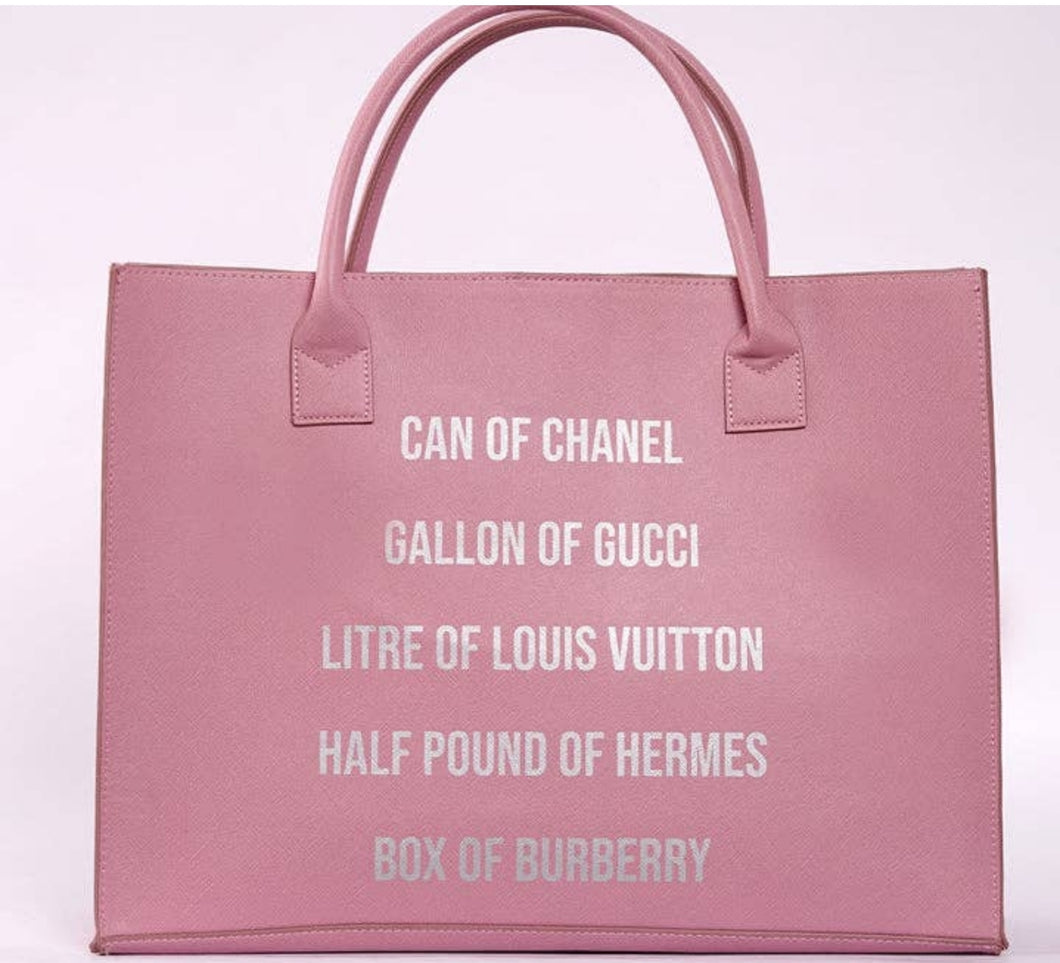 The Brand Tote- Dusty Rose